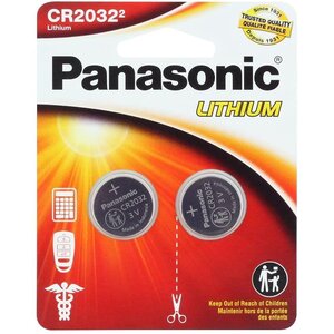 Blister de 2 piles CR2032 3V 220mAh PANASONIC