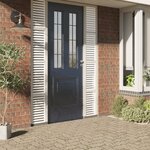 vidaXL Films pour fenêtre 2 Pièces dépoli motif à rayures PVC