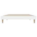 vidaXL Cadre de lit sans matelas blanc 90x200 cm bois d'ingénierie