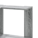 vidaXL Bibliothèque d'angle à 5 niveaux sonoma gris bois d'ingénierie