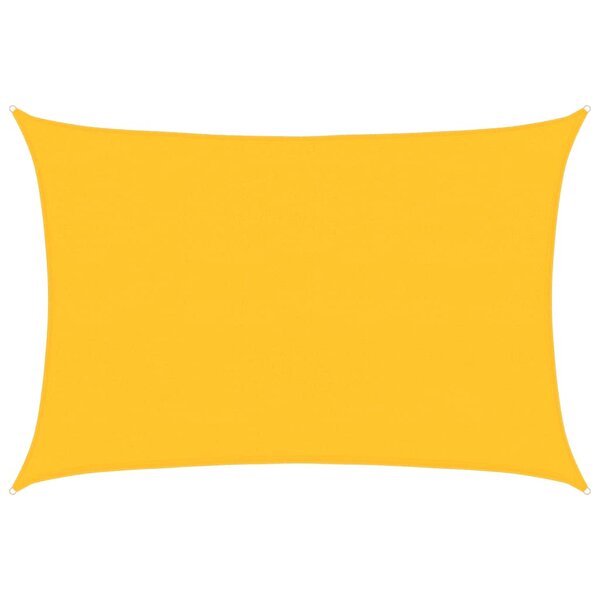 vidaXL Voile d'ombrage 160 g/m² rectangulaire jaune 4x5 m PEHD