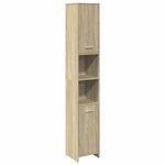 vidaXL Armoire de salle de bain Chêne sonoma 30x30x183 5 cm Aggloméré