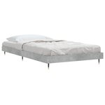 vidaXL Cadre de lit sans matelas gris béton 90x200 cm
