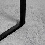 vidaXL Tapis en Fourrure Synthétique de Lapin Olite Gris Ø 100 cm