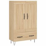 vidaXL Buffet haut chêne sonoma 69 5x31x115 cm bois d'ingénierie