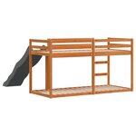 vidaXL Lit superposé avec toboggan et échelle sans matelas 75x190 cm