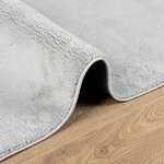 vidaXL Tapis OVIEDO à poils courts gris 120x120 cm