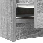 vidaXL Meuble TV sonoma gris 60x35x54 cm bois d'ingénierie