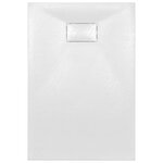vidaXL Bac de douche SMC Blanc 120 x 70 cm