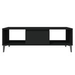 vidaXL Table basse noir 103 5x60x35 cm bois d'ingénierie