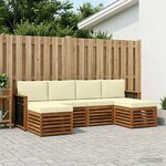 vidaXL Ensemble de canapés d'extérieur 5 pc