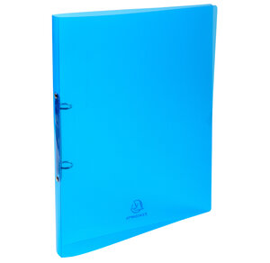 Classeur 2 anneaux 15 mm polypropylène Crystal colours - A4  couleurs aléatoires x 30 EXACOMPTA