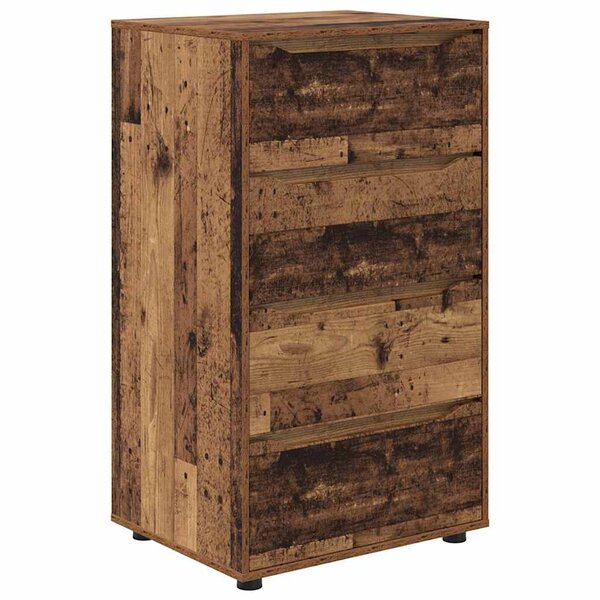 vidaXL Armoires de rangement 2 Pièces Bois Ancien 60 x 48 x 105 cm