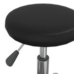 vidaXL Chaise pivotante de bureau Noir Similicuir