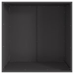 brasero vidaXL noir carré 80x80x43 cm en acier