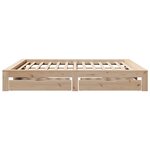 vidaXL Cadre de lit sans matelas 200x200 cm bois massif de pin