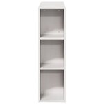 vidaXL Tête de lit avec rangement blanc 75 cm bois massif de pin