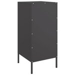vidaXL Buffet noir 36x39x79 cm acier