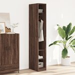 vidaXL Garde-robe chêne marron 30x50x200 cm bois d'ingénierie