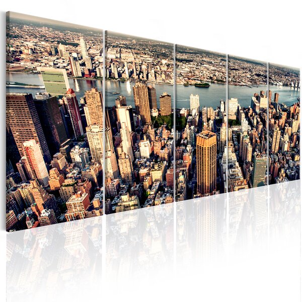 Tableau - flight over new york l x h en cm 225x90