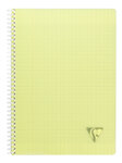 Cahier spirales clairefontaine linicolor - a4 21 x 29 7 cm - grands carreaux - 180 pages - lot de 5