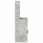 vidaXL Haut Armoire Gris béton 40 x 40 5 x 135 cm Bois d'ingénierie