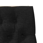 vidaXL Tête de lit capitonnée Noir 100 cm Pin massif