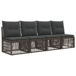 vidaXL Ensemble de canapé de jardin 13 Pièces Gris polyrotin