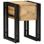 vidaXL Table d'appoint 30 x 30 x 40 cm Bois de mangue massif et métal