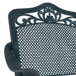 Chaises de jardin vidaXL 2 pièces en aluminium vert