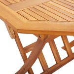 vidaXL Table pliable de jardin 135 x 85 x 75 cm Bois d'acacia massif