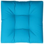 vidaXL Coussin de palette bleu 80x80x12 cm tissu