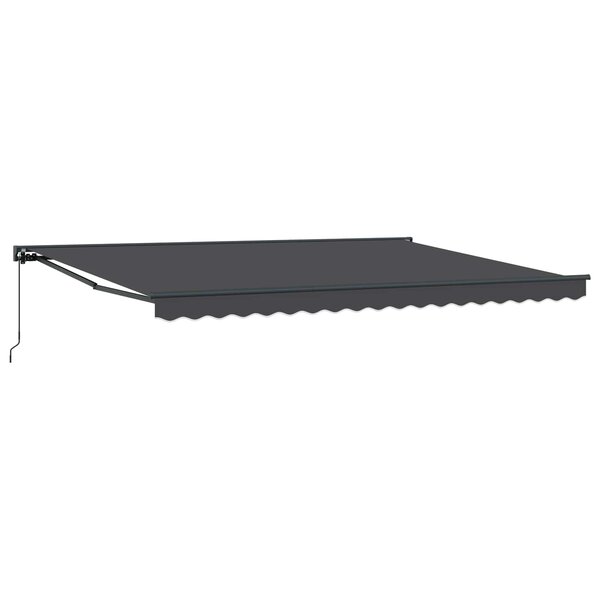 vidaXL Auvent rétractable manuel Anthracite 4 × 3 5 m