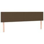 vidaXL Sommier à lattes de lit matelas et LED Marron foncé 160x200 cm