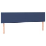 vidaXL Sommier à lattes de lit avec matelas bleu 120x190 cm tissu