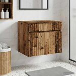 vidaXL Cabinet de Salle de Bain Mural Bois ancien 59 x 44 5 x 50 cm