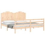 vidaXL Cadre de lit sans matelas bois massif