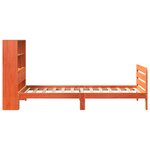 vidaXL Cadre de lit sans matelas cire marron 90x190 cm bois pin massif