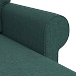 vidaXL Canapé Vert foncé 215 x 138 x 80 cm tissu