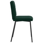 vidaXL Chaises à manger lot de 2 Vert foncé Velours
