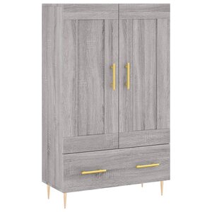 vidaXL Buffet haut sonoma gris 69 5x31x115 cm bois d'ingénierie