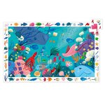 Djeco DJ07562 - Puzzle observation Aquatique 54 pièces