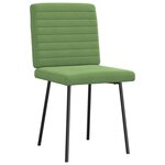 vidaXL Chaises à manger lot de 6 vert clair velours
