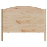 vidaXL Cadre de lit sans matelas 75x190 cm bois de pin massif