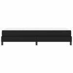 vidaXL Cadre de lit avec matelas Noir 90 x 200 cm tissu