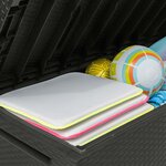 Keter Boîte de rangement de jardin Capri 302 L Anthracite