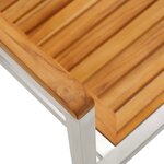 Ensemble de Dîner de Jardin 5 pièces vidaXL en Bois Massif d'Acacia