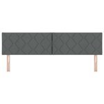 Tête de lit LED vidaXL Design Blocs en Diamant Gris Foncé 180 cm Tissu