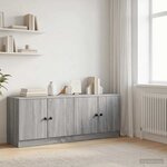 vidaXL Armoire de lit 2 Pièces Sonoma gris 66 x 35 x 48 cm