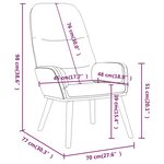 vidaXL Chaise de relaxation avec tabouret Gris clair Tissu